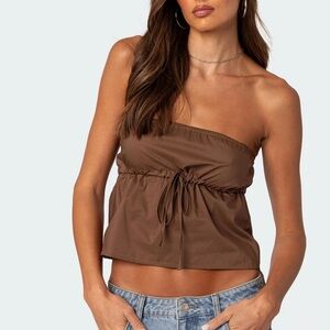 Edikted Chocolate Brown Tube Top (tank) BNWT SIZE SMALL